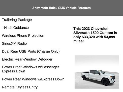 Used 2023 Chevrolet Silverado 1500 Custom AWD/4WD image 20