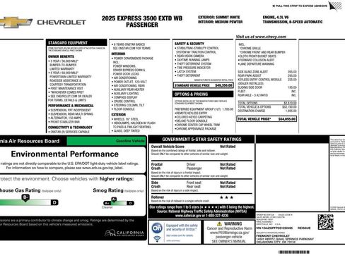 Used 2025 Chevrolet Express 3500 LT w/ LT Preferred Equipment Group RWD image 2