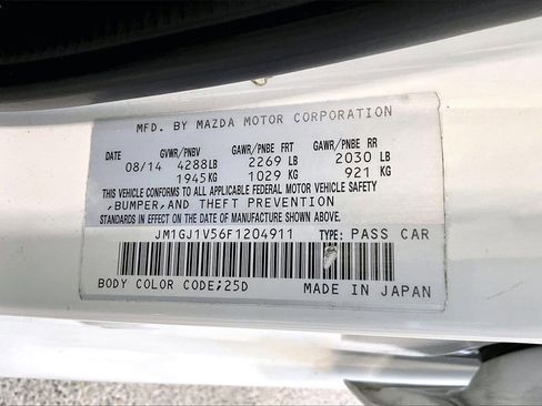 Used 2015 MAZDA MAZDA6 Touring image 8