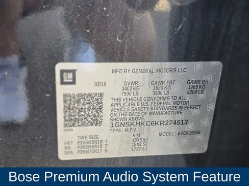 Used 2019 Chevrolet Suburban LT AWD/4WD image 10