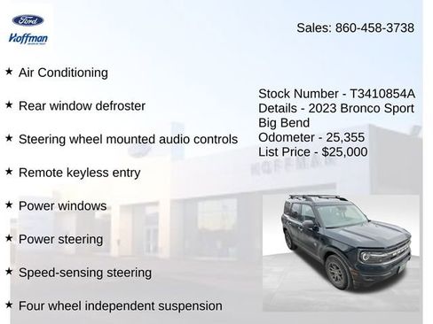 Used 2023 Ford Bronco Sport Big Bend image 10