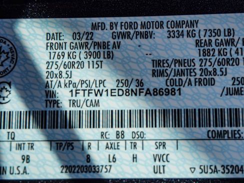 Used 2022 Ford F150 Platinum image 51