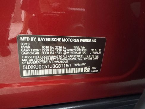 Used 2018 BMW X6 sDrive35i w/ Driving Assistance Package RWD image 52