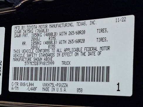 Used 2023 Toyota Tundra 1794 Edition image 28