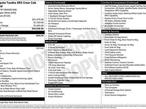 Used 2021 Toyota Tundra SR5 w/ SR5 Upgrade Package image 2