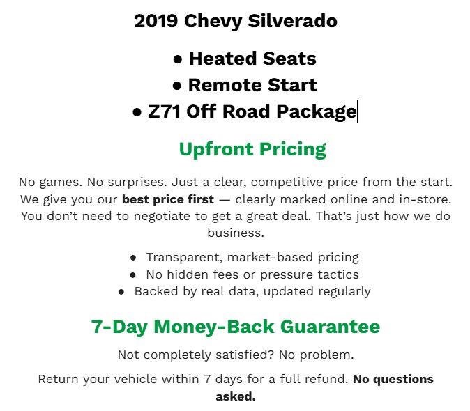 Used 2019 Chevrolet Silverado 1500 LT w/ All-Star Edition AWD/4WD image 2