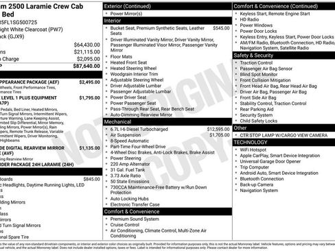 Certified 2025 RAM 2500 Laramie w/ Sport Appearance Package AWD/4WD image 13