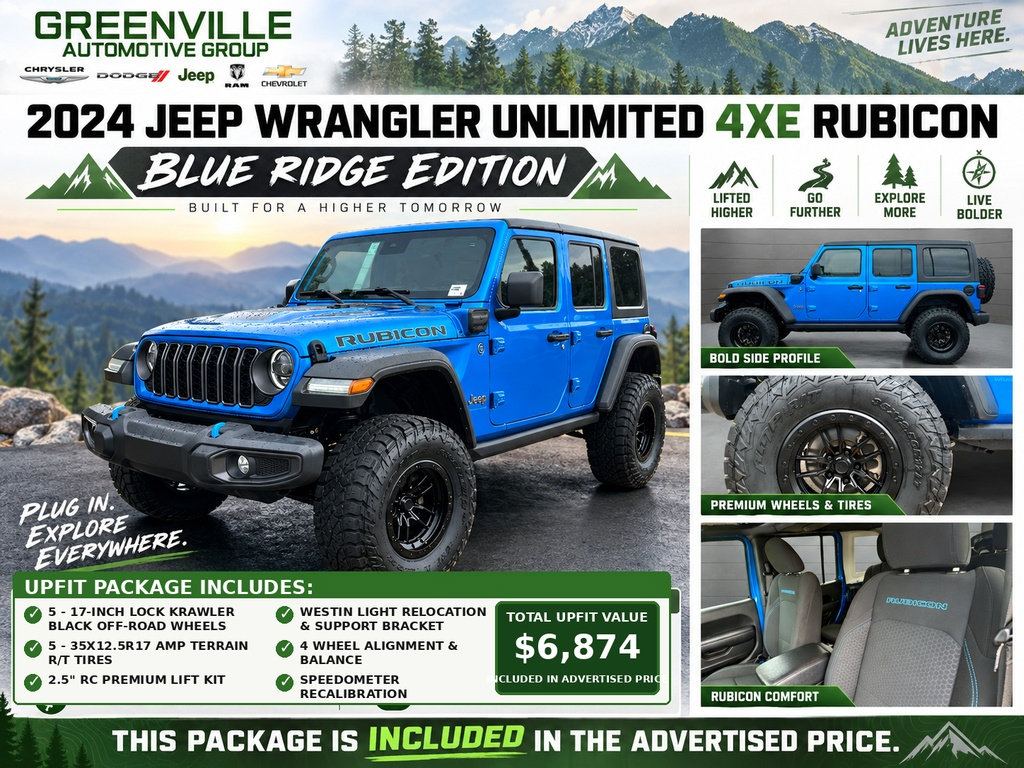 Used 2024 Jeep Wrangler Unlimited Rubicon 4xe AWD/4WD image 2