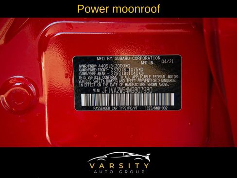 Used 2021 Subaru WRX STI Limited image 42