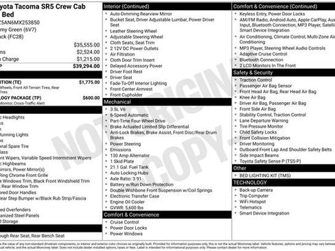 Used 2021 Toyota Tacoma SR5 w/ Trail Edition image 5