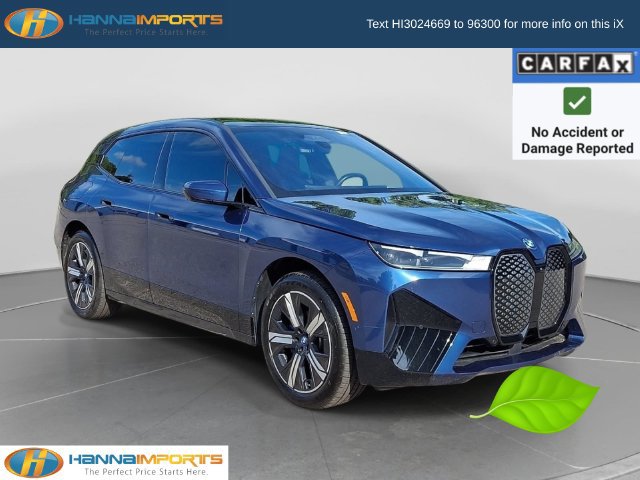 Used 2024 BMW iX xDrive50 w/ Sport Package AWD/4WD image 1
