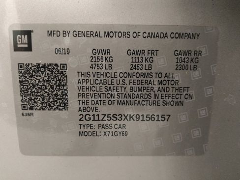 Used 2019 Chevrolet Impala LT w/ LT Convenience Package FWD image 33