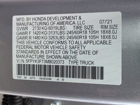 Used 2021 Honda Ridgeline RTL-E image 26