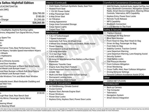 Used 2022 Kia Seltos Nightfall Edition image 3