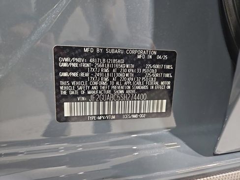 Certified 2025 Subaru Crosstrek 2.0i w/ Crosstrek Mirror Package AWD/4WD image 30