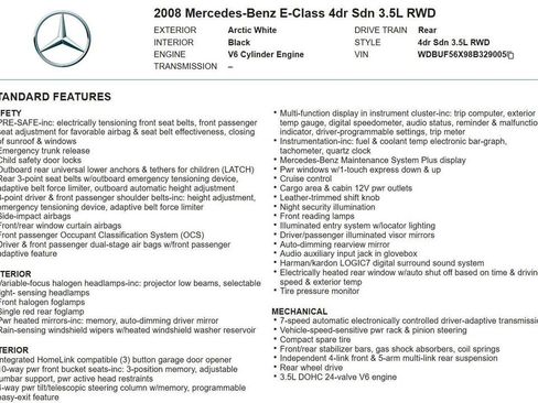 Used 2008 Mercedes-Benz E 350 Sedan image 19