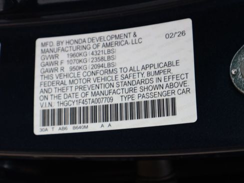 New 2026 Honda Accord SE image 42