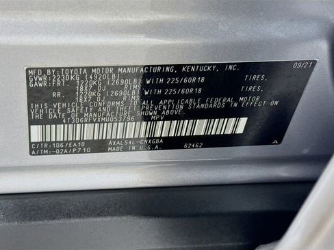 Certified 2021 Toyota RAV4 Limited w/ Limited Grade Weather Package image 32