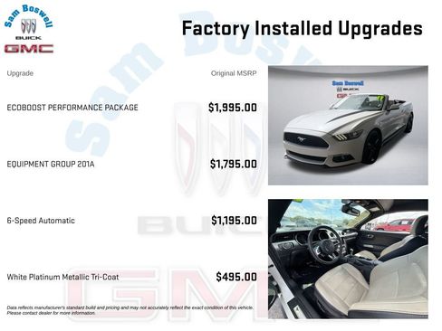 Used 2017 Ford Mustang Premium w/ Ecoboost Performance Package RWD image 4
