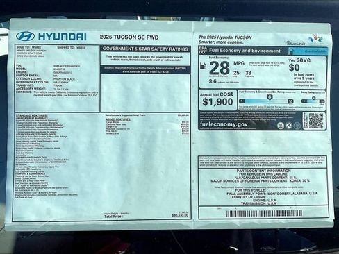 Used 2025 Hyundai Tucson SE image 14