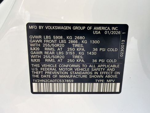 New 2026 Volkswagen Atlas SE image 19