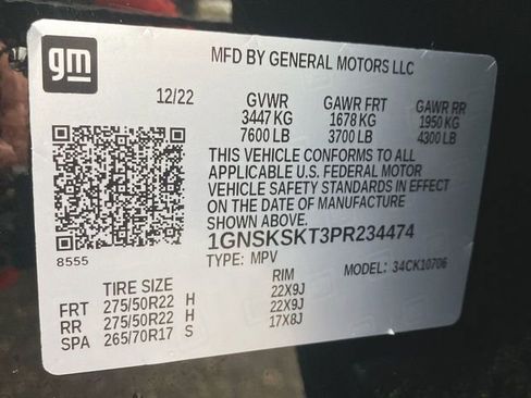 Used 2023 Chevrolet Tahoe Premier w/ Advanced Technology Package image 33