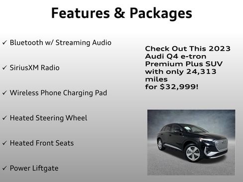 Used 2023 Audi Q4 e-tron Premium Plus w/ Premium Plus AWD/4WD image 12