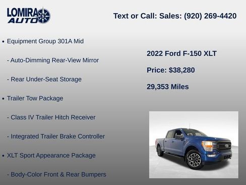 Used 2022 Ford F150 XLT w/ Equipment Group 301A Mid AWD/4WD image 14