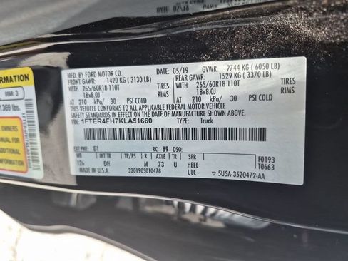Used 2019 Ford Ranger Lariat w/ FX4 Off-Road Package AWD/4WD image 29