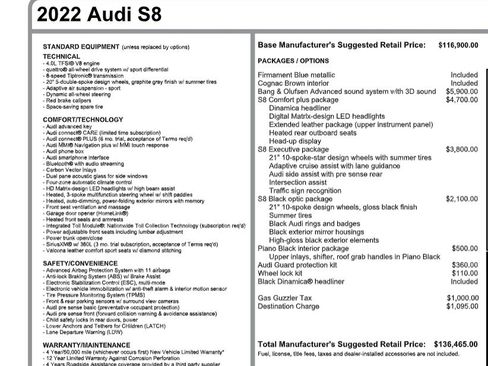 Used 2022 Audi S8 image 4