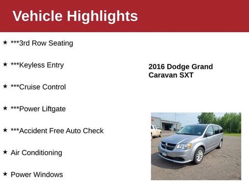 Used 2016 Dodge Grand Caravan SXT FWD image 4