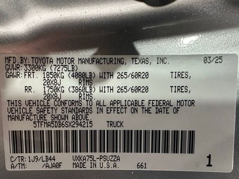 Used 2025 Toyota Tundra 1794 Edition image 11