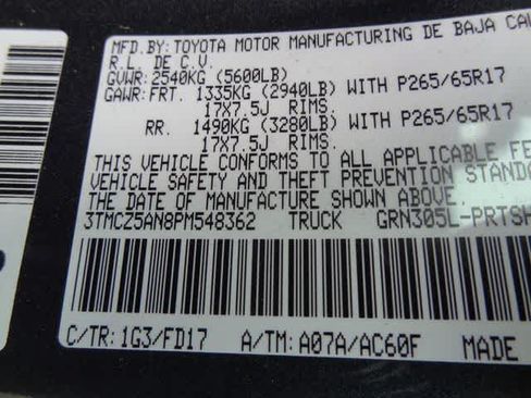 Used 2023 Toyota Tacoma TRD Sport AWD/4WD image 44