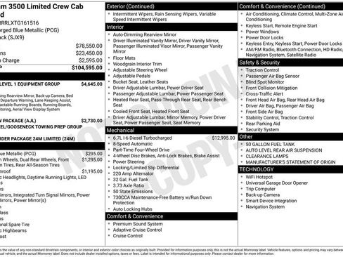 New 2026 RAM 3500 Limited AWD/4WD image 9