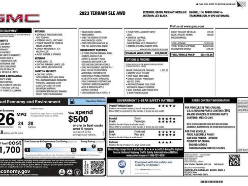 Used 2023 GMC Terrain SLE w/ Driver Convenience Package AWD/4WD image 2