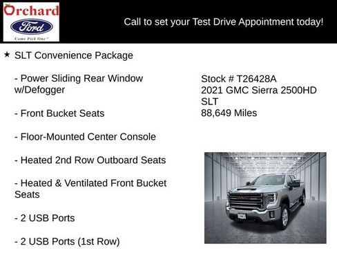 Used 2021 GMC Sierra 2500 SLT w/ SLT Premium Package AWD/4WD image 7