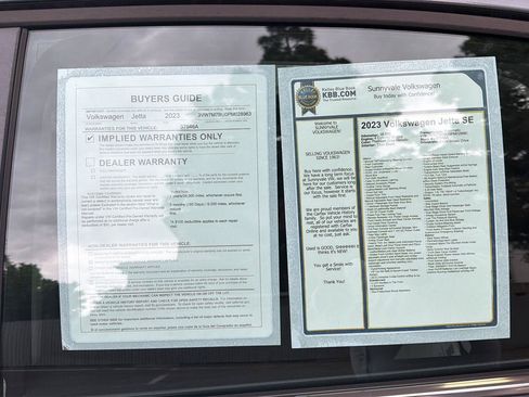 Certified 2023 Volkswagen Jetta SE w/ Panoramic Sunroof Package FWD image 14