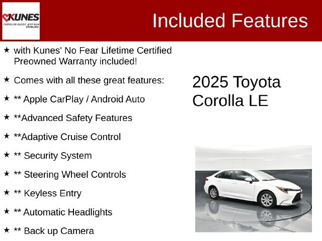 Used 2025 Toyota Corolla LE FWD image 2