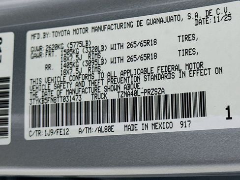 Used 2026 Toyota Tacoma TRD Sport RWD image 12