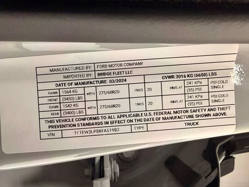 Used 2024 Ford F150 XLT w/ Equipment Group 302A MID AWD/4WD image 61