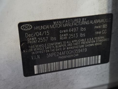 Used 2016 Hyundai Sonata SE FWD image 25