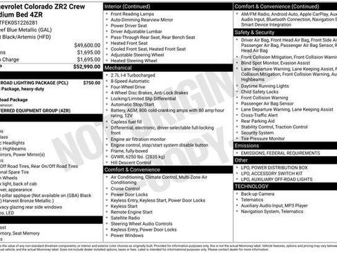 New 2025 Chevrolet Colorado ZR2 image 26