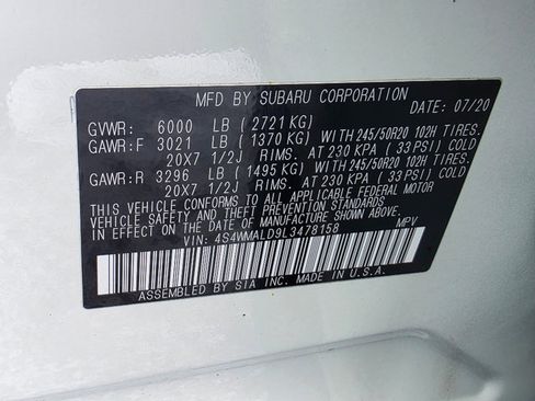 Used 2020 Subaru Ascent Limited w/ Technology Package image 37