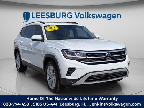 Used 2021 Volkswagen Atlas SE w/ Panoramic Sunroof Package FWD image 1