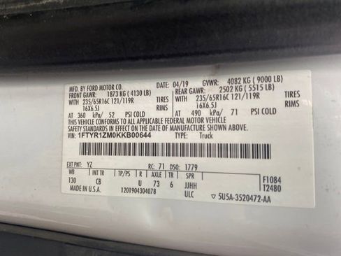 Used 2019 Ford Transit 250 130 Low Roof w/ Exterior Upgrade Package image 22