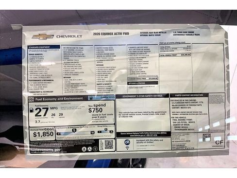 New 2026 Chevrolet Equinox ACTIV FWD image 16