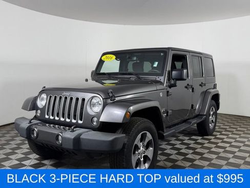 Used 2016 Jeep Wrangler Unlimited Sahara w/ Max Tow Package AWD/4WD image 3