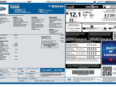 Used 2017 Ford Edge SEL w/ Canadian Touring Package AWD/4WD image 2