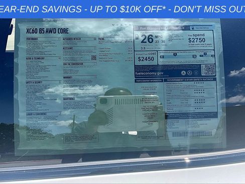 Used 2025 Volvo XC60 B5 Core w/ Climate Package image 49