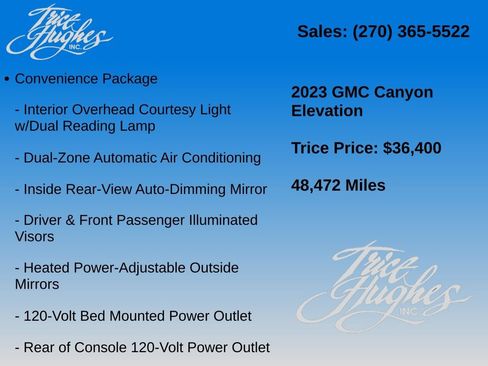 Used 2023 GMC Canyon Elevation w/ Convenience Package AWD/4WD image 14